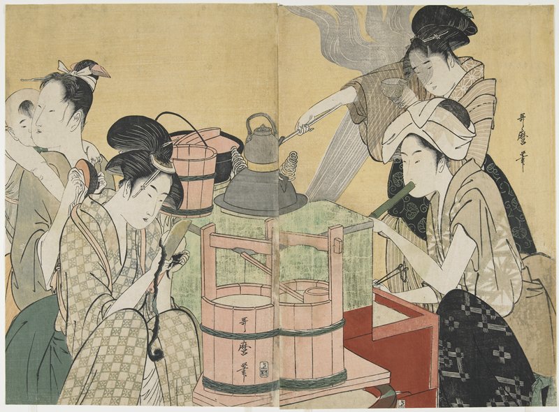 喜多川歌麿の町人風俗画