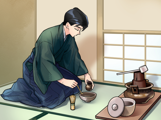 武家茶道の茶室の内部