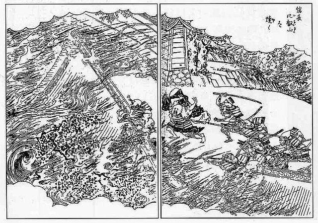 比叡山焼き討ちの絵