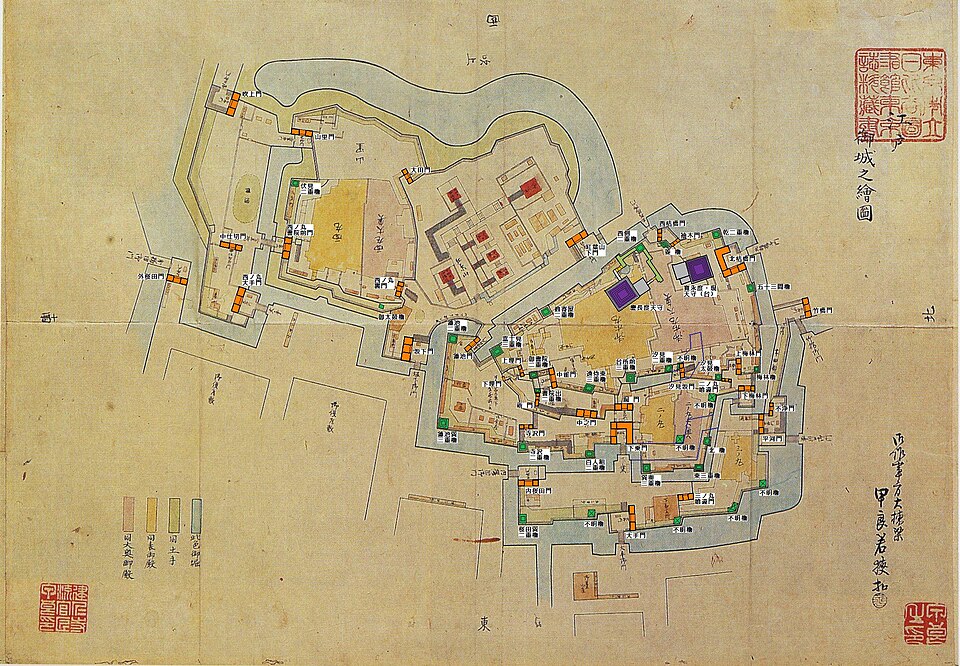 図解で土壌を読むより江戸城配置図