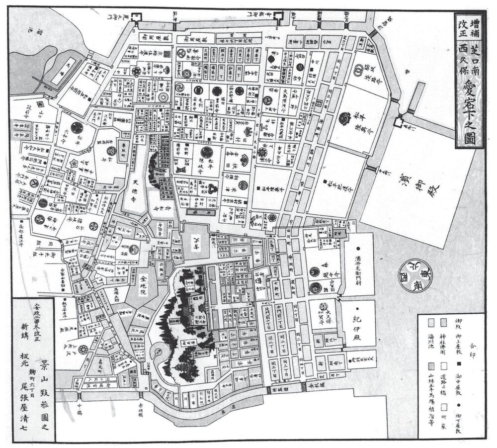 江戸時代の大名屋敷外観。井伊直弼が滞在した彦根藩江戸屋敷を想起させる構図。